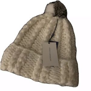 Rebecca Minkoff Hat NWT Fur Pom-Pom MSRP $72